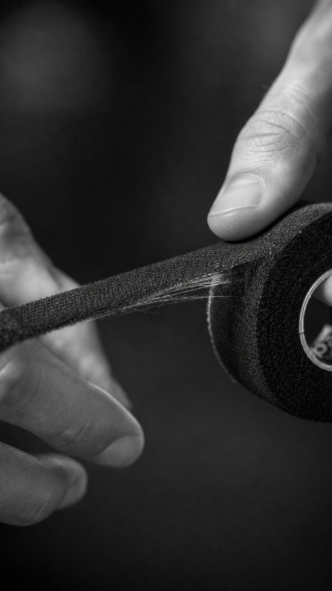 BJJ Finger Tape unrolling hands